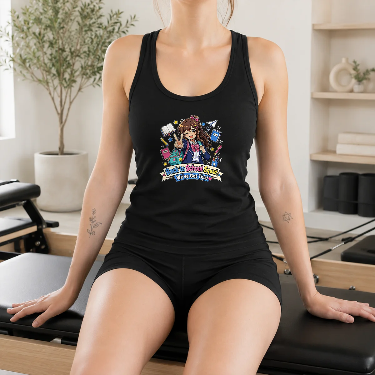 Original Back To School Anime Squad For Students Tank Top