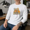 Original Grandparents Day Cartoon Honoring Family Heartbeat Long Sleeve Shirt