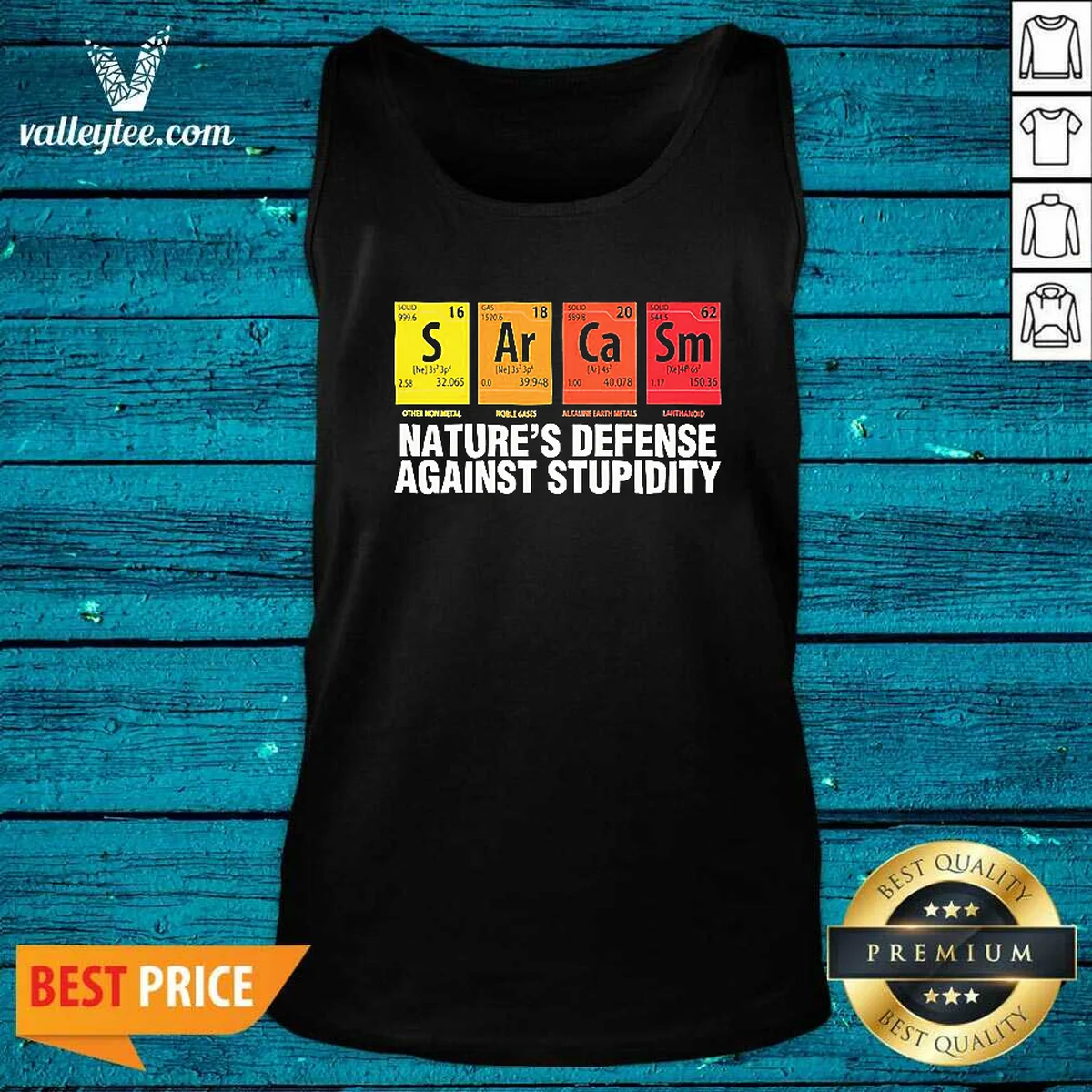 Original Sarcasm Nature'S Defense Against Stupidity Tank Top Original Sarcasm Nature'S Defense Against Stupidity Tank Top