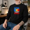 Original Sorry I Wasn'T Listening I Was Thinking About Moldova long sleeve shirt in white, front view with clear text design