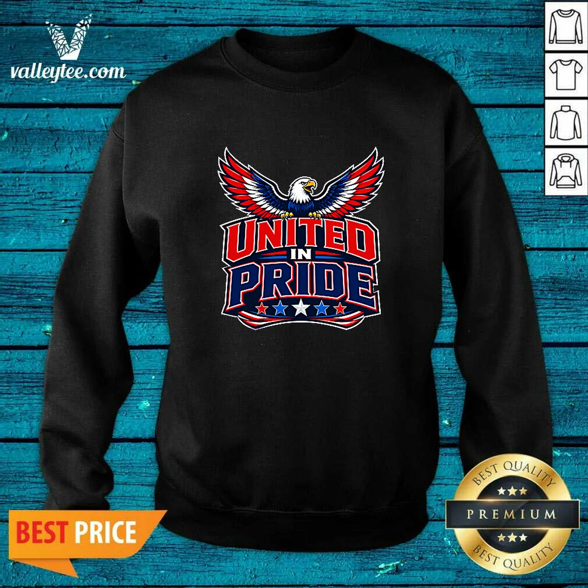 Premium United In Pride Eagle Typography Sweatshirt Premium United In Pride Eagle Typography Sweatshirt