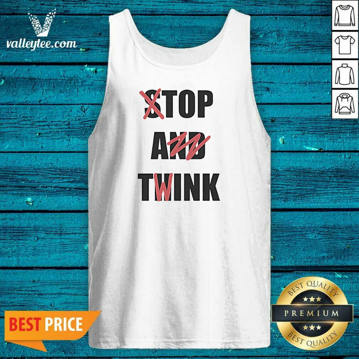 Pretty Stop And Think Top A Tank Top Pretty Stop And Think Top A Tank Top