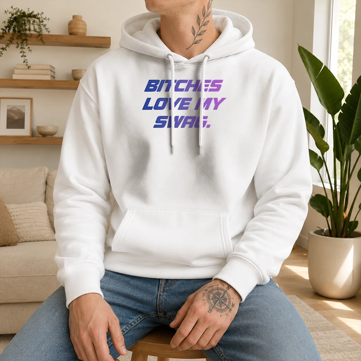 Top Bitches Love My Swag Funny Hoodie Top Bitches Love My Swag Funny Hoodie