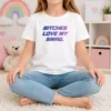 Top Bitches Love My Swag Funny Quote Slang Kids T-Shirt