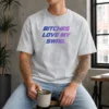Top Bitches Love My Swag Funny Quote Slang Washed T-Shirt