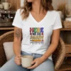 Top Here We Go Again I Mean Welcome Back Teacher School V-Neck Shirt