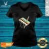 Top Retro Cassette Tape With Pencil 90s Nostalgia V-Neck Shirt