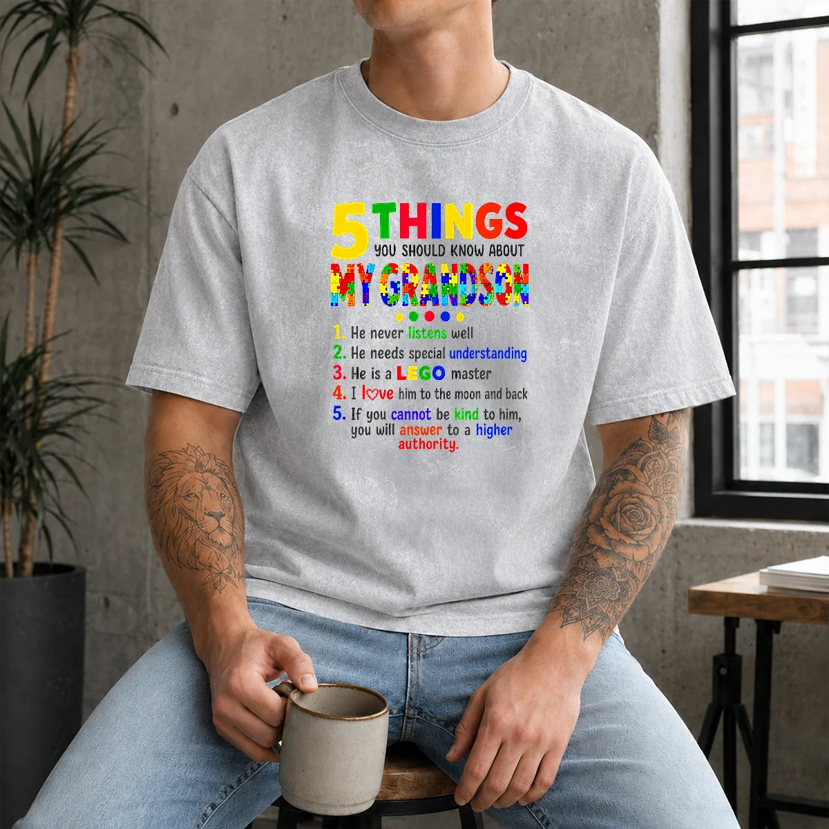 Awesome 5 Things You Should Know About My Grandson Washed T-Shirt