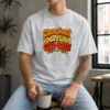 Awesome Soccer Cat Meme Funny Champions Groovy Retro Washed T-Shirt