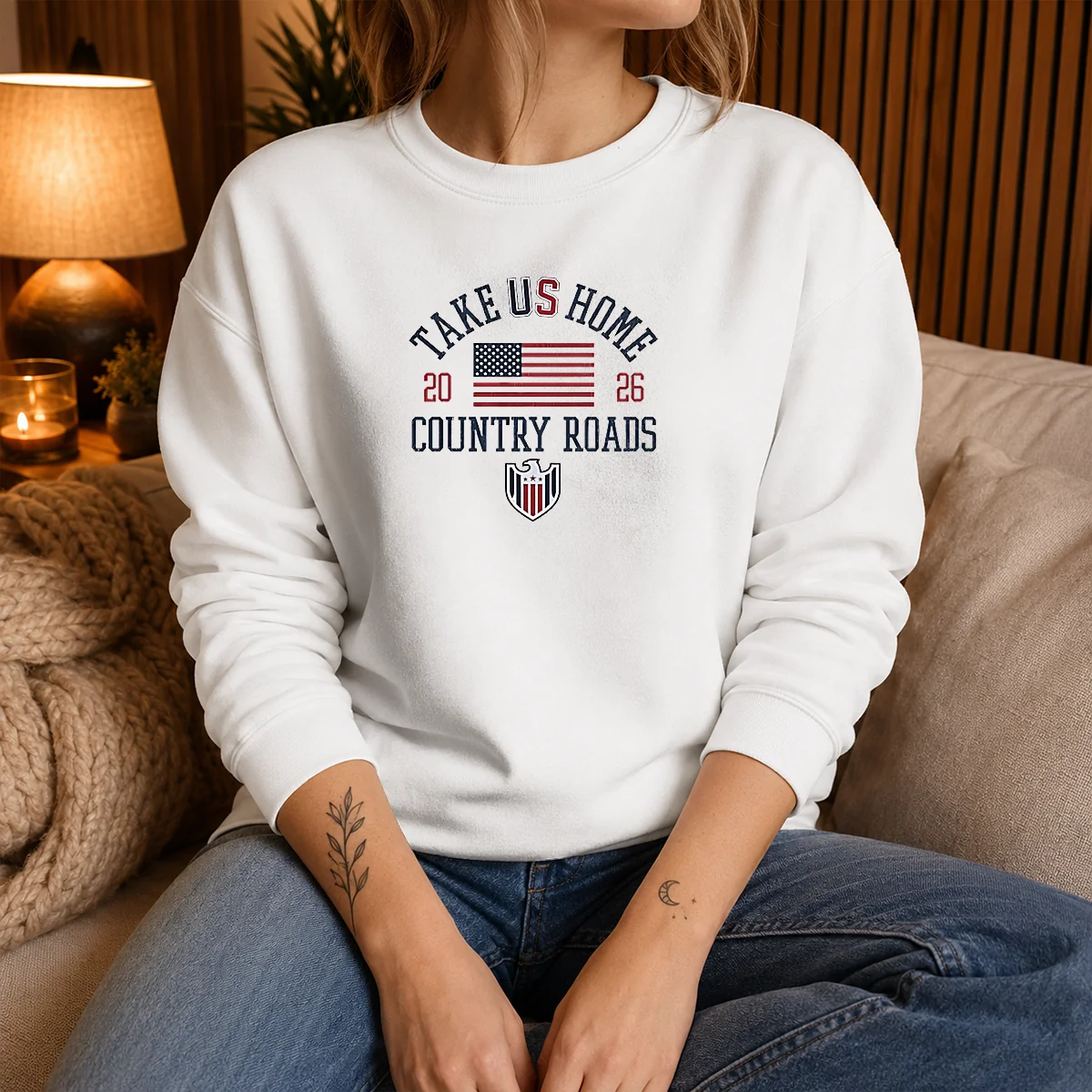 Funny Take US Home Country Roads 2026 USA Soccer Sweater