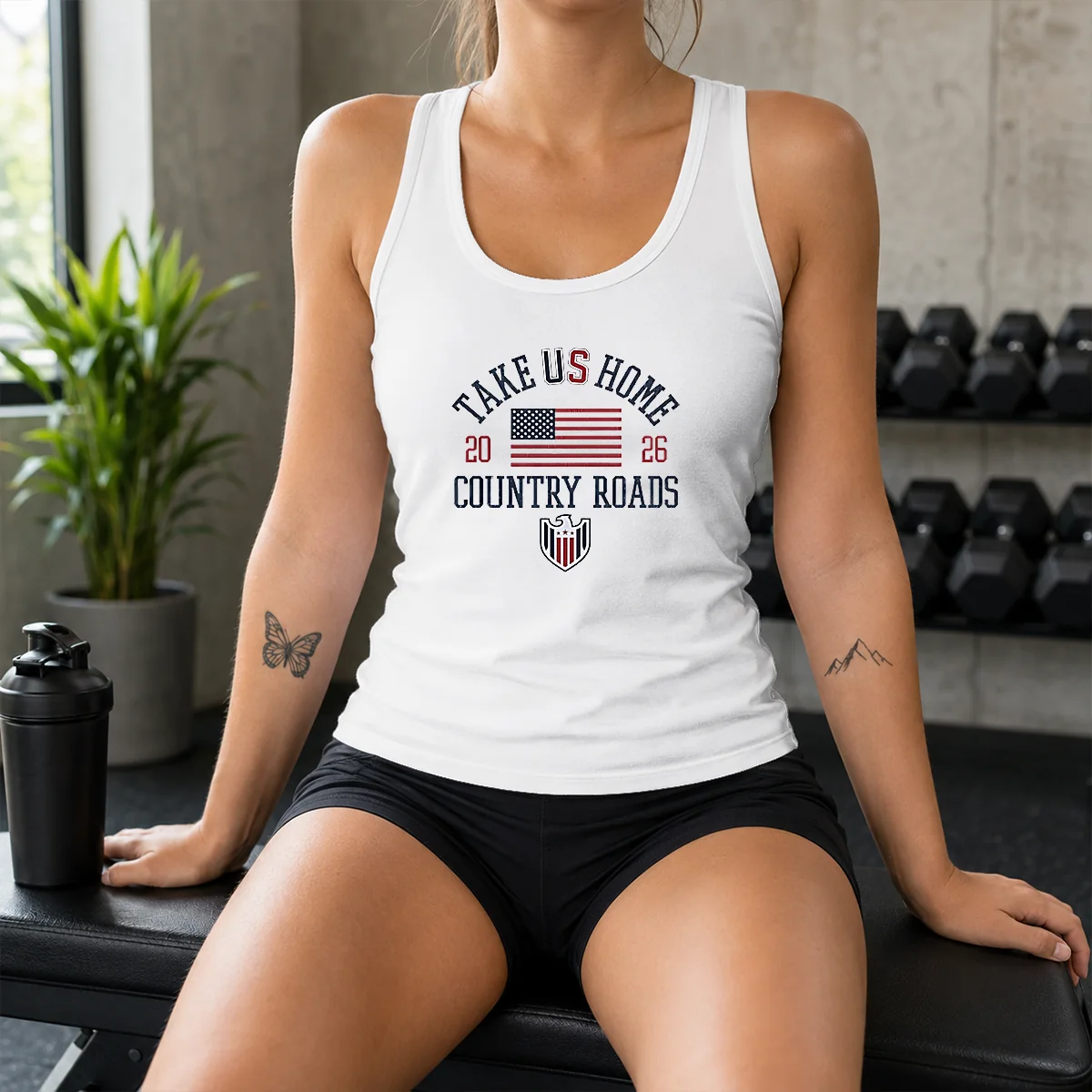 Funny Take US Home Country Roads 2026 USA Soccer Tank Top