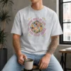 Funny You'Re Only As Cool As You Treat People Retro Disco Ball Washed T-Shirt