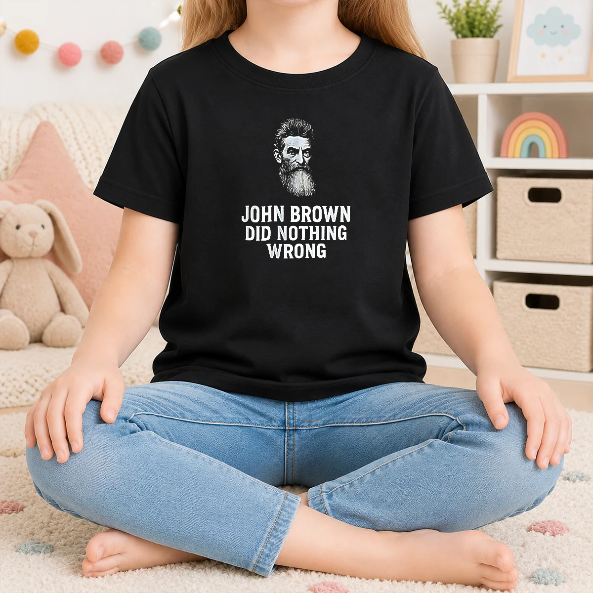Good John Brown Did Nothing Wrong Civil Rights History Vintage Kids T-Shirt