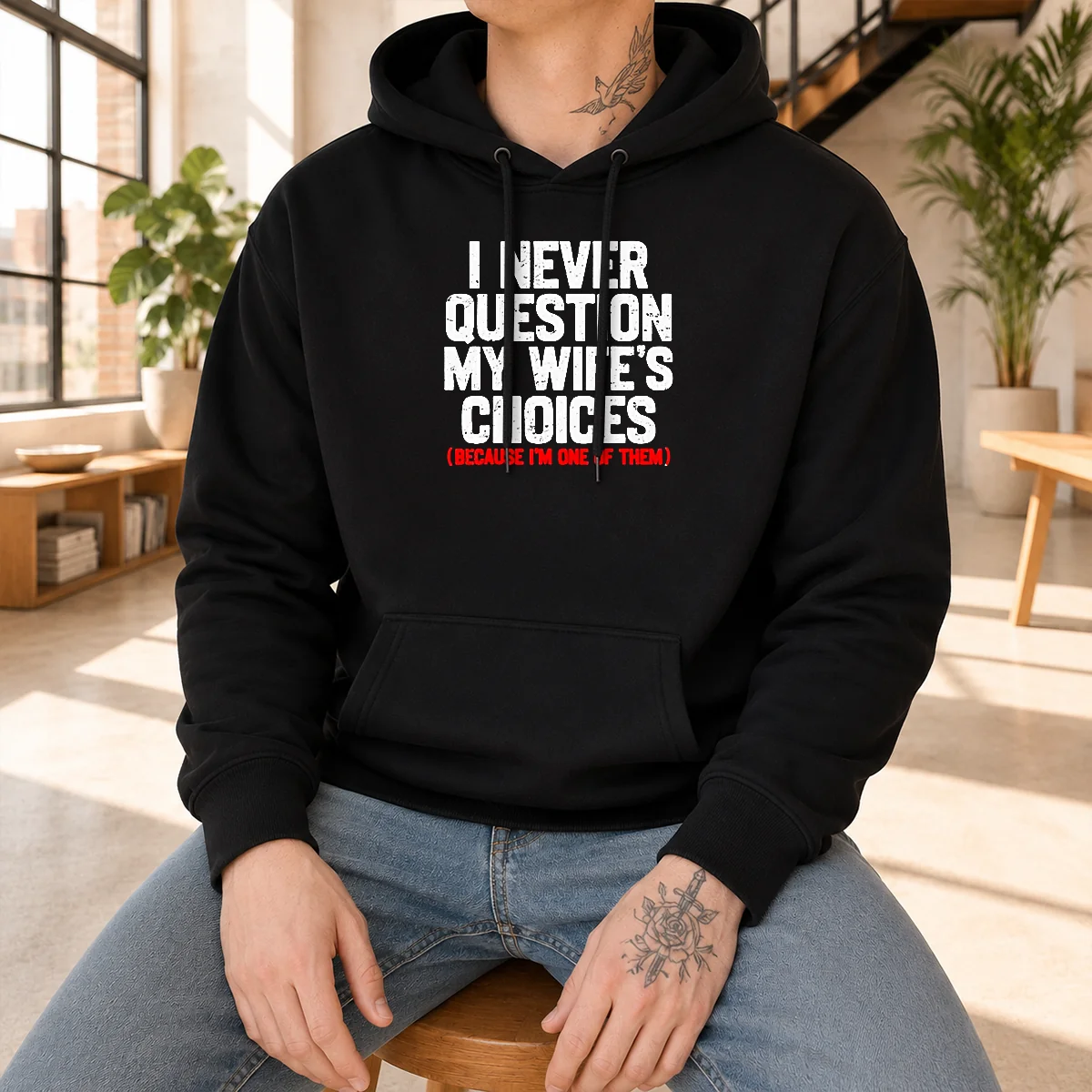 Official I Never Question My Wife'S Hoodie Official I Never Question My Wife'S Hoodie