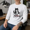 Official Meow Do Not Disturb Grumpy Cat With Coffee Long Sleeve Shirt