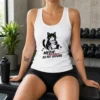 Official Meow Do Not Disturb Grumpy Cat With Coffee Tank Top