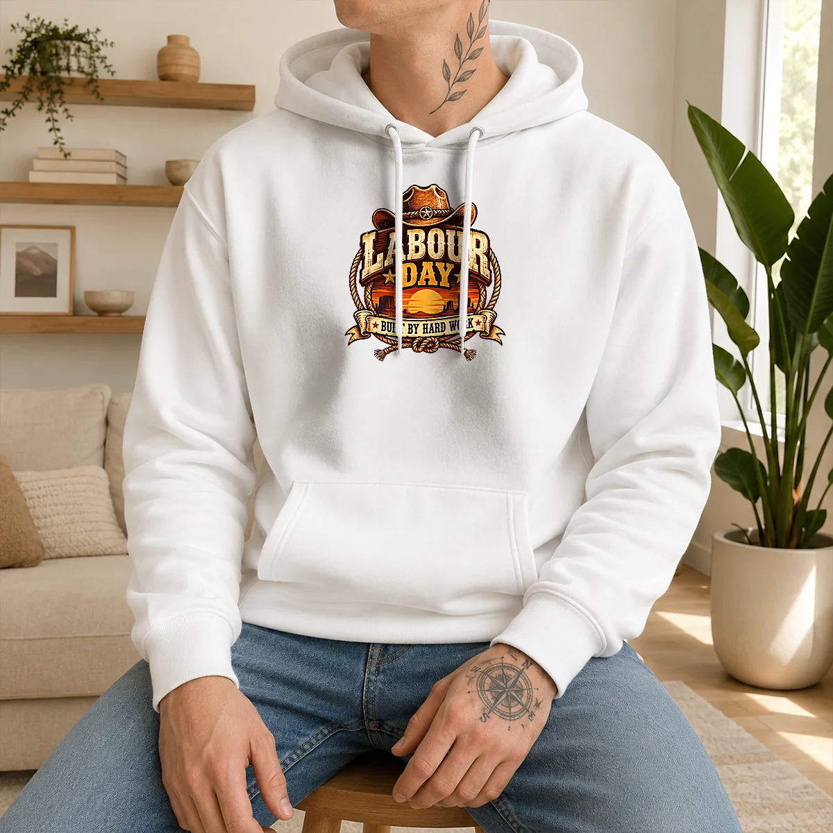 Pretty Labour Day Built By Hard Hoodie Pretty Labour Day Built By Hard Hoodie