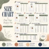 Size chart for Pretty Labour Day Built By Hard Work Desert Sunset Cowboy with measurements in inches and cm to help choose the right fit