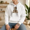 Top Vintage Funny Halloween Skeleton Girl Coffee Hoodie